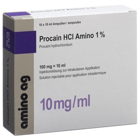 Procaine HCl Amino 100mg/10ml 10amp 10ml - PrimeCare Global
